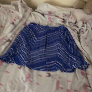 Blue  “ school girl skirt “